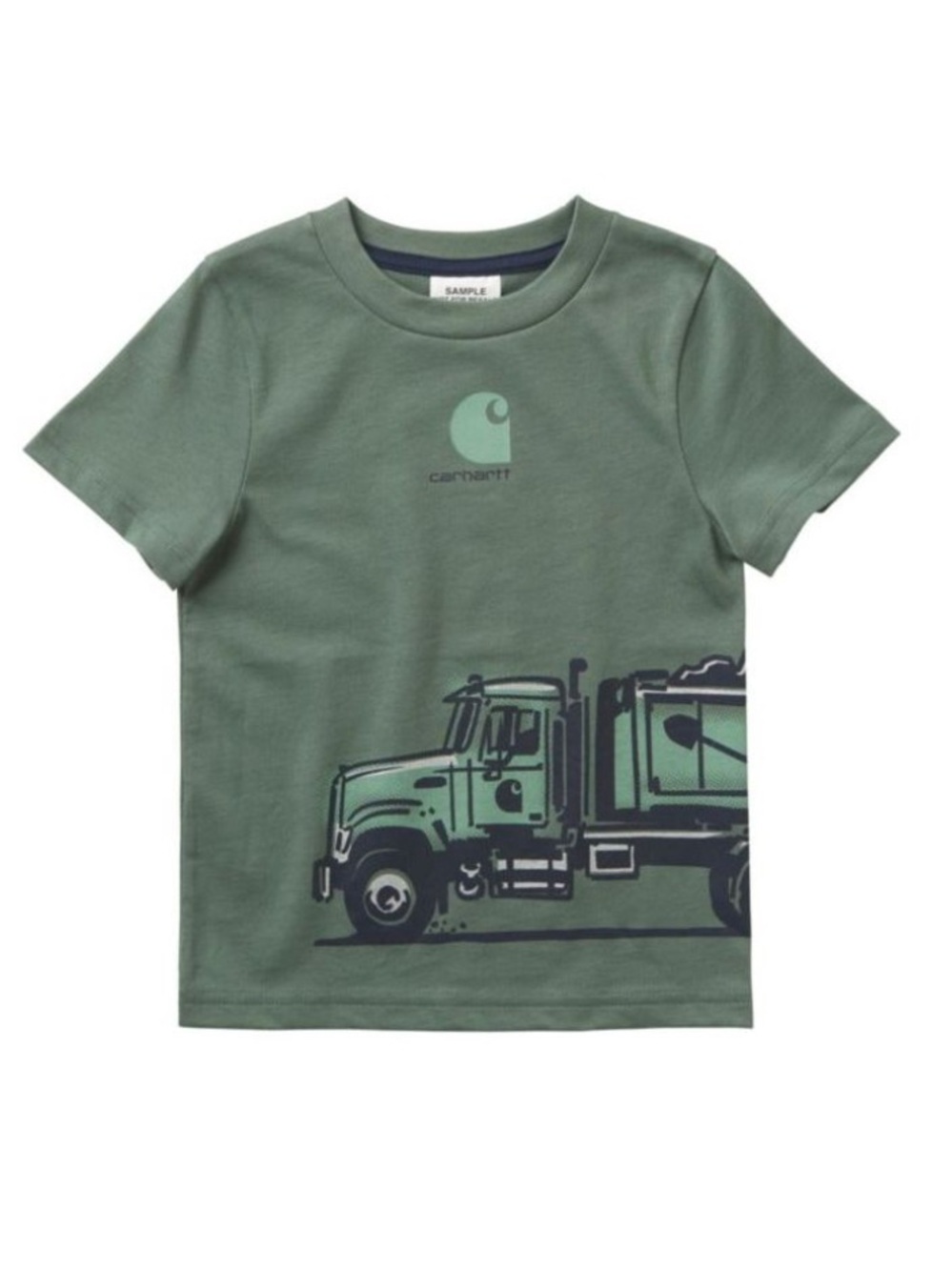 Carhartt Kids 5T Green Short Sleeve Dump Truck Tee